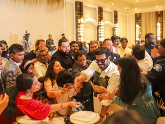 Global Star RamCharan With Fans At Los Angeles